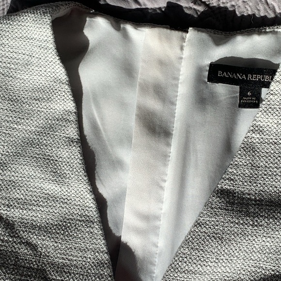Banana Republic | v- neck | grey white | A-line | business dress | size 6 - Picture 6 of 7